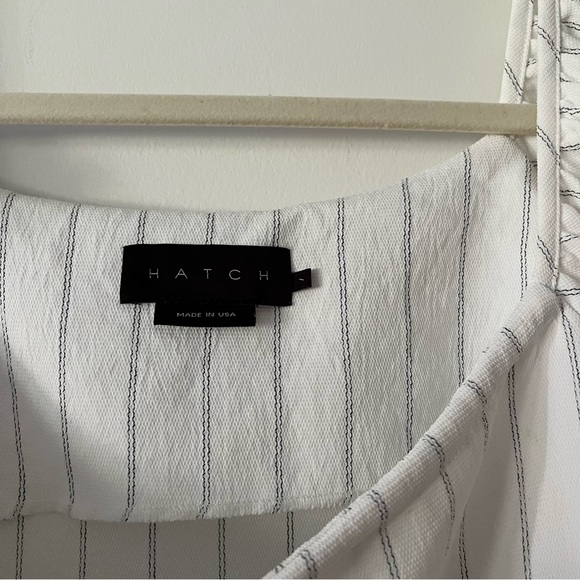 Hatch The Jenna Maternity Midi Dress in Ivory & Black Stripe Size 1 S/M … - Picture 4 of 10